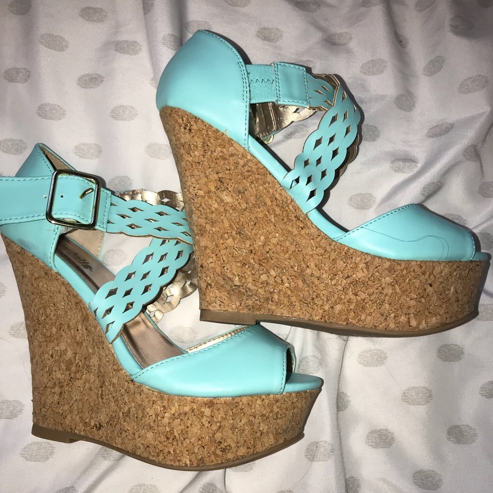 Teal Wedges